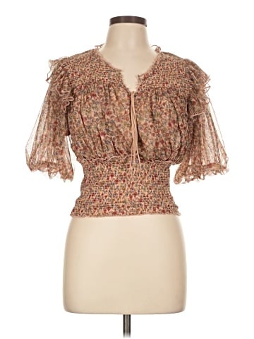 Free People Short Sleeve Blouse (view 1)