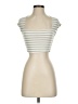Zara Silver Short Sleeve T-Shirt Size S - photo 1