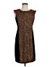 Spense Animal Print Brown Cocktail Dress Size 8 - photo 1
