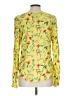 J for Justify 100% Rayon Yellow Long Sleeve Blouse Size L - photo 2