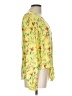 J for Justify 100% Rayon Yellow Long Sleeve Blouse Size L - photo 4