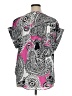 Ruby Rd. 100% Polyester Paisley Pink Short Sleeve Blouse Size 1X - photo 2