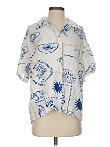 Paper Heart Short Sleeve Blouse (view 1)
