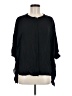 Michael Kors Collection Black 3/4 Sleeve Blouse Size 12 - photo 1