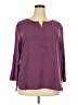 Van Heusen 100% Polyester Purple 3/4 Sleeve Blouse Size XXL - photo 1