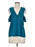 Express 100% Polyester Teal Sleeveless Blouse Size M - photo 1