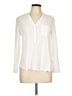 Merona 100% Rayon Ivory Long Sleeve Blouse Size L - photo 1