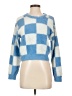 Noisy May Checkered-gingham Blue Pullover Sweater Size XXS - photo 1