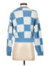 Noisy May Checkered-gingham Blue Pullover Sweater Size XXS - photo 2