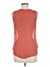 Interi 100% Polyester Orange Sleeveless Blouse Size M - photo 2