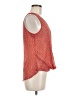 Interi 100% Polyester Orange Sleeveless Blouse Size M - photo 4
