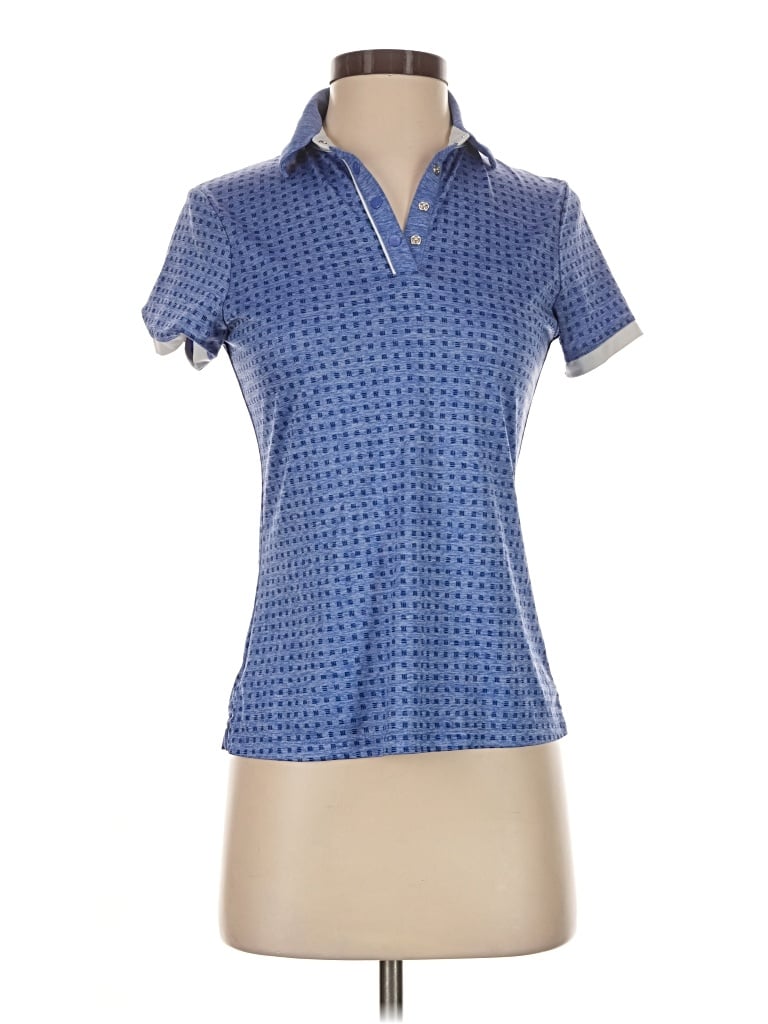 Pre-owned Callaway Short Sleeve Polo Shirt In Blue