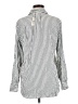 Max Studio Stripes Silver Long Sleeve Button-Down Shirt Size M - photo 2