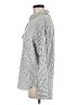 Max Studio Stripes Silver Long Sleeve Button-Down Shirt Size M - photo 5