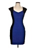 Express Color Block Blue Cocktail Dress Size 10 - photo 1