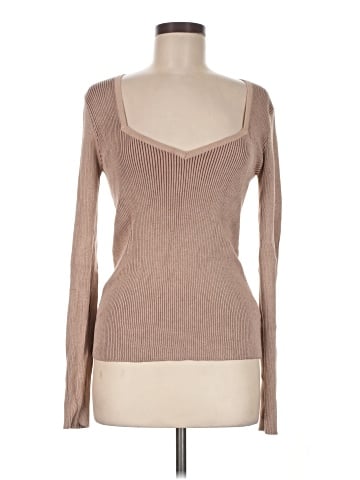 Hem & Thread Pullover Sweater (view 1)