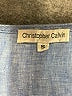 Christopher Calvin 100% Linen Blue 3/4 Sleeve Button-Down Shirt Size S - photo 7