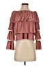 ASOS 100% Polyester Brown 3/4 Sleeve Blouse Size 2 - photo 1