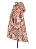Peruvian Connection 100% Polyester Print Gold Burgundy Raincoat Size L - photo 5
