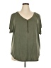 Green Envelope Green Short Sleeve Top Size 2X - photo 1