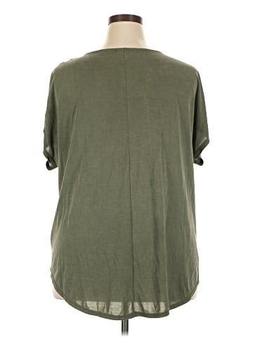 Green Envelope Short Sleeve Top (view 2)