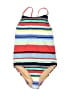 Crewcuts Stripes Red One Piece Swimsuit Size 8 - photo 1