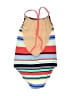 Crewcuts Stripes Red One Piece Swimsuit Size 8 - photo 2