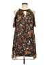 BCX 100% Polyester Floral Brown Casual Dress Size M - photo 1