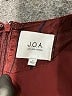 JOA 100% Recycled Polyester Stripes Burgundy Brown Jumpsuit Size S - photo 4