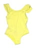 Eberjey Solid Yellow One Piece Swimsuit Size 8 - photo 1