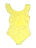 Eberjey Solid Yellow One Piece Swimsuit Size 8 - photo 2