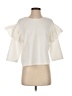 Mango 100% Polyester Ivory 3/4 Sleeve Top Size XS - photo 1