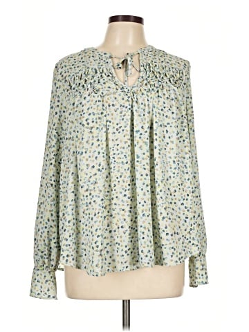 Kaari Blue Long Sleeve Blouse (view 1)