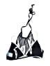 Catalina Color Block Black Swimsuit Top Size L - photo 2