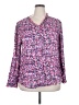 Grace Karin 100% Polyester Floral Purple 3/4 Sleeve Blouse Size XXL - photo 1