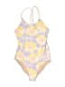 Crewcuts Tie-dye Yellow One Piece Swimsuit Size 8 - photo 1