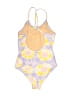 Crewcuts Tie-dye Yellow One Piece Swimsuit Size 8 - photo 2