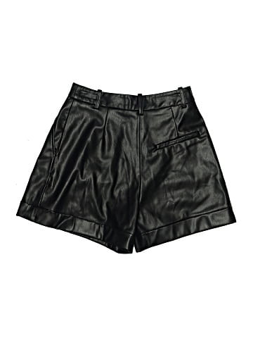 Zara Faux Leather Shorts (view 2)