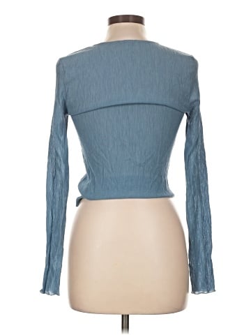 Madewell Semi-Sheer Shirred V-Neck Top (view 2)