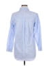 Zara Basic Hearts Blue Long Sleeve Button-Down Shirt Size M - photo 2