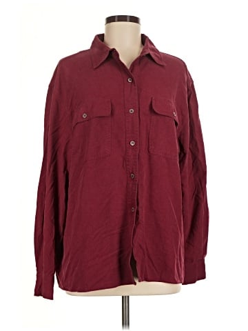Moda International Long Sleeve Silk Top (view 1)
