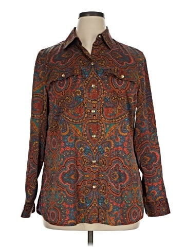 Jones New York Signature Long Sleeve Blouse (view 1)