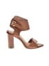 Josie 100% Leather Brown Sandals Size EU 38 - photo 1