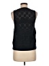 Splendid 100% Cotton Black Sweater Vest Size M - photo 2