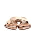 Josie 100% Leather Gold Sandals Size EU 38 1/2 - photo 2