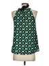 Jade 100% Polyester Green Sleeveless Blouse Size XS - photo 2