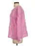 Talbots 100% Linen Pink Long Sleeve Henley Size S - photo 5