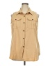 Tuckernuck Tan Sleeveless Button-Down Shirt Size XXL - photo 1
