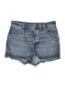 Express 100% Cotton Blue Denim Shorts Size 14 - photo 1
