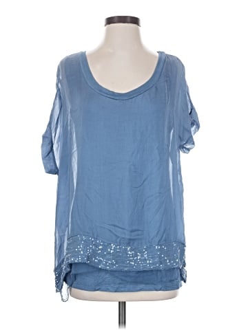Prontomoda Giusy Short Sleeve Blouse (view 1)